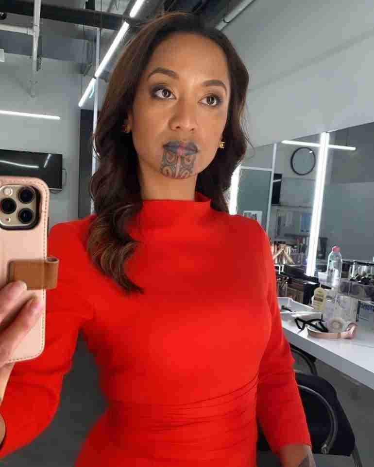 oriini kaipara maori chin tattoo news anchor