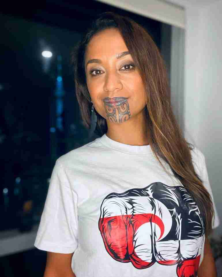 oriini kaipara maori chin tattoo news anchor