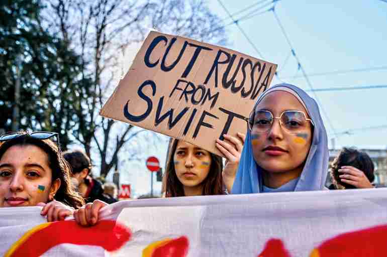 ukraine protests russia invasion italy