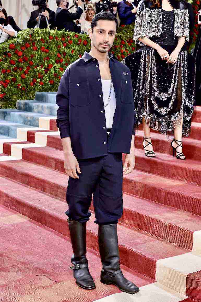 riz ahmed met gala 2022 gilded