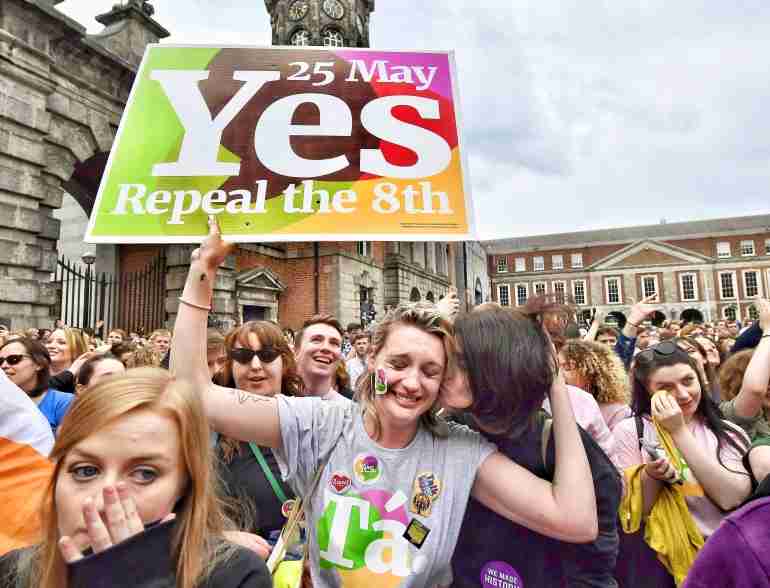 countries abortion support legal ireland