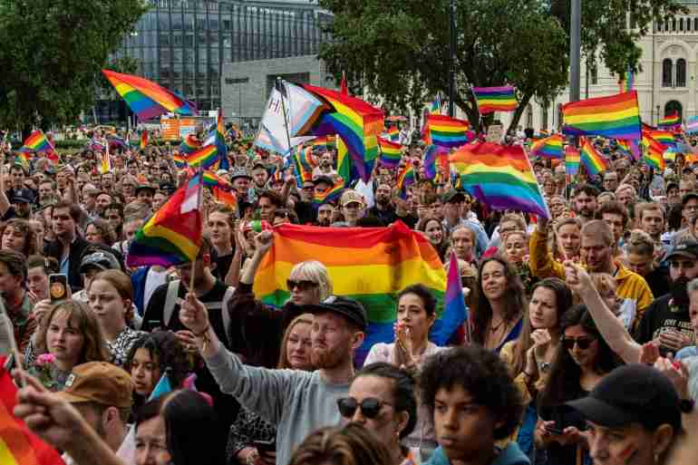 norway oslo shooting pride protest