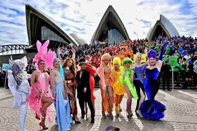 australia progress pride flag sydney opera house