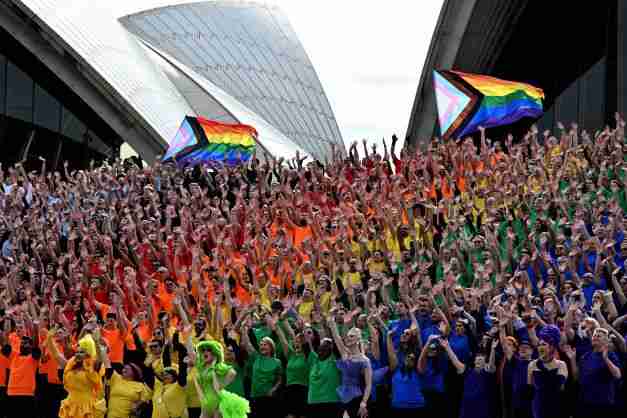 australia progress pride flag sydney opera house