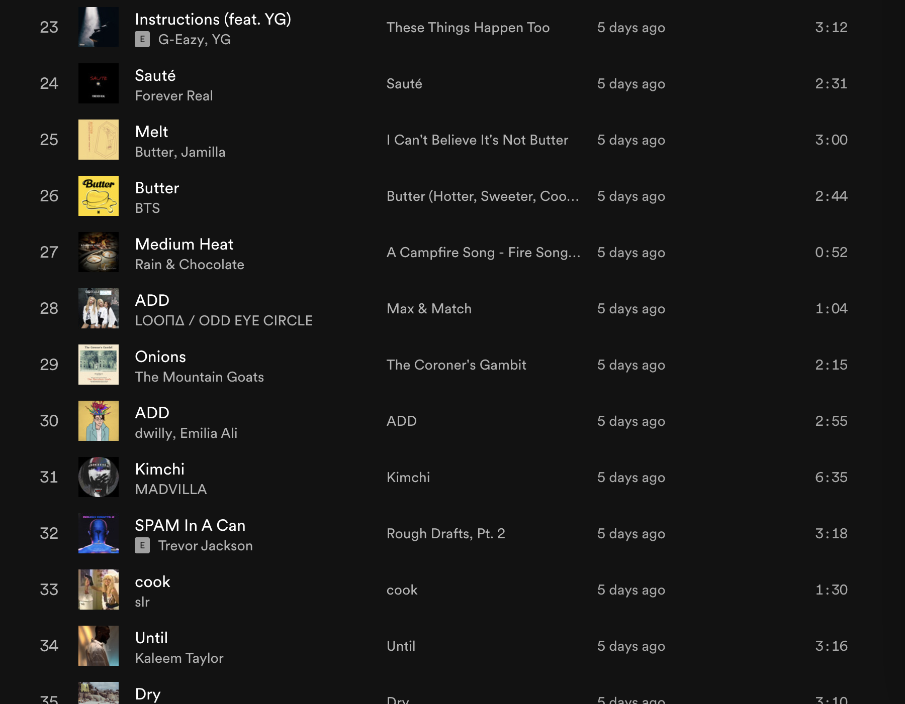 noah conk kimchi fried rice spotify recipe playlist