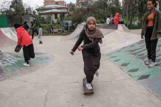 ethiopia girls skateboarding addis ababa