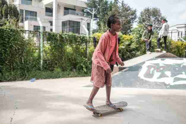 ethiopia girls skateboarding addis ababa