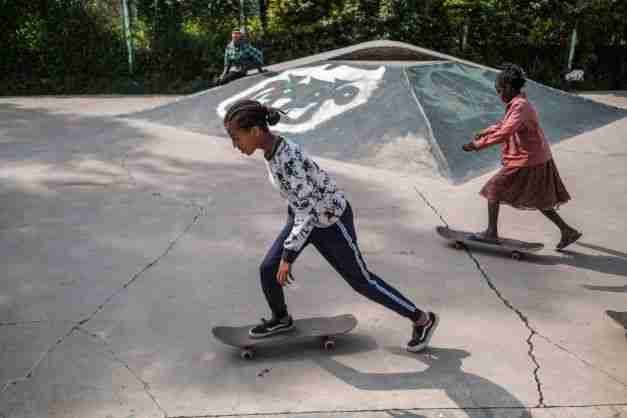 ethiopia girls skateboarding addis ababa