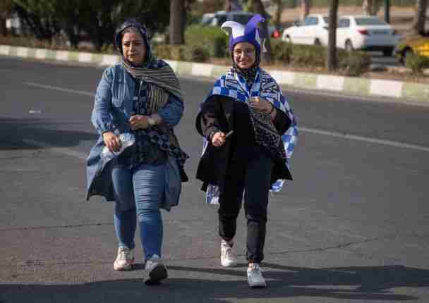 iran women soccer match first time domestic