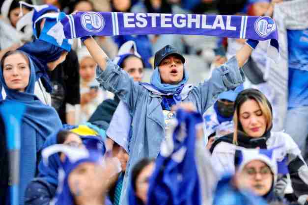 iran women soccer match first time domestic