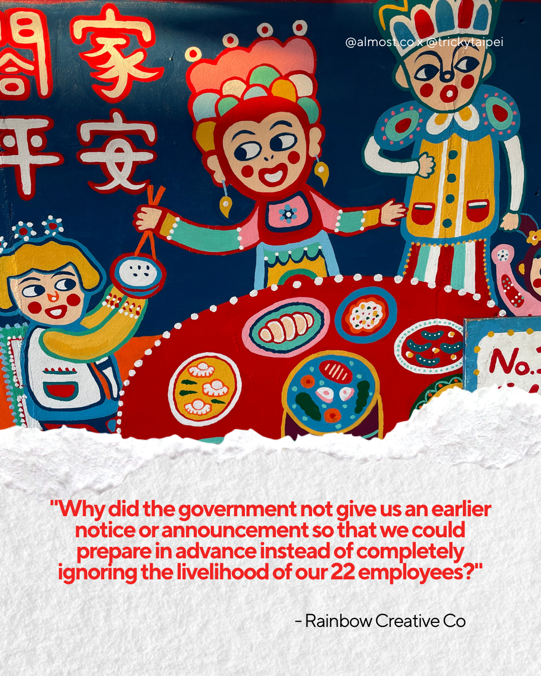 taiwan rainbow village defaced taichung