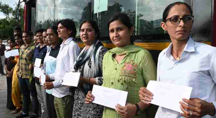 india delhi 11 women bus drivers first