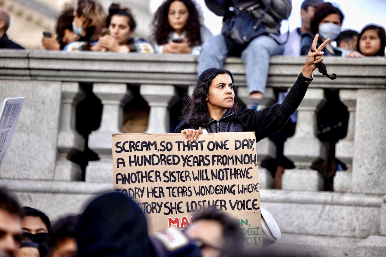 mahsa amini world protests iran women