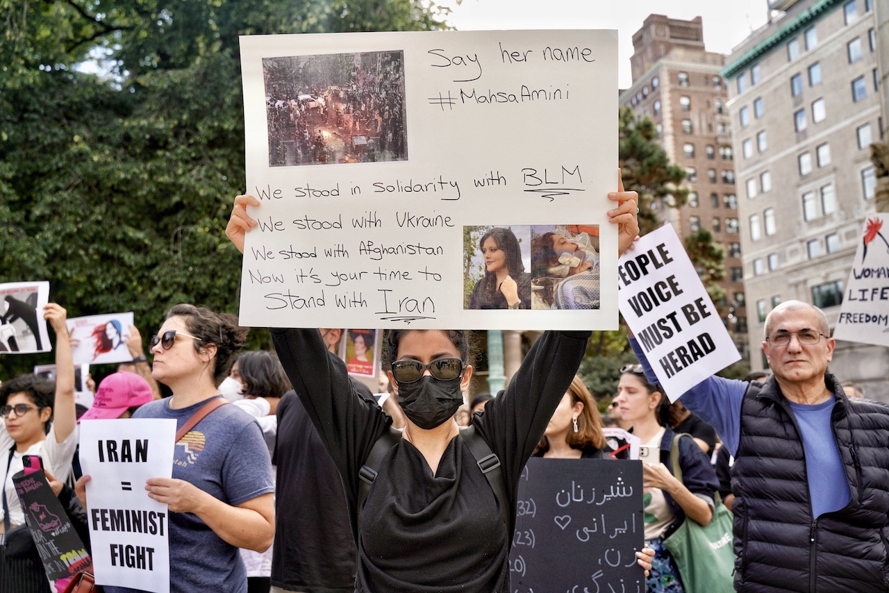 mahsa amini world protests iran women