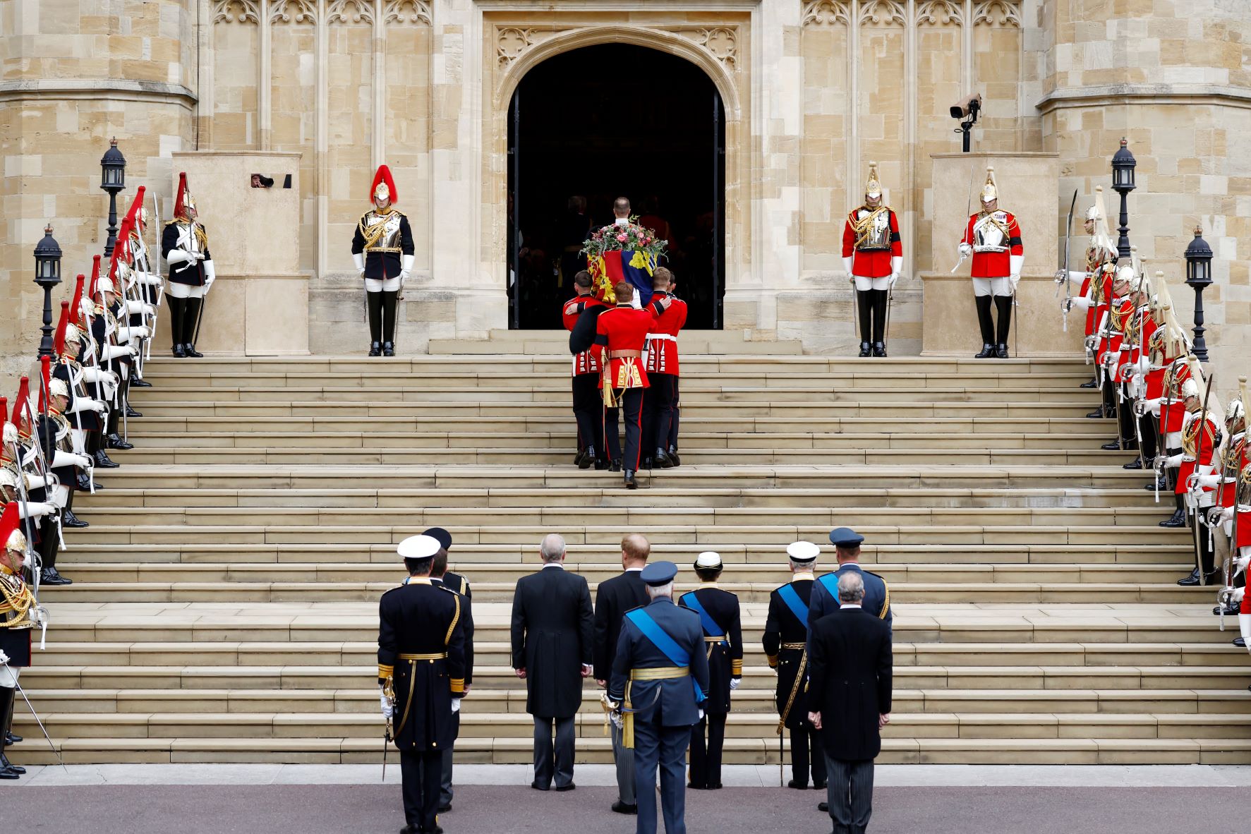 queen funeral moving photos