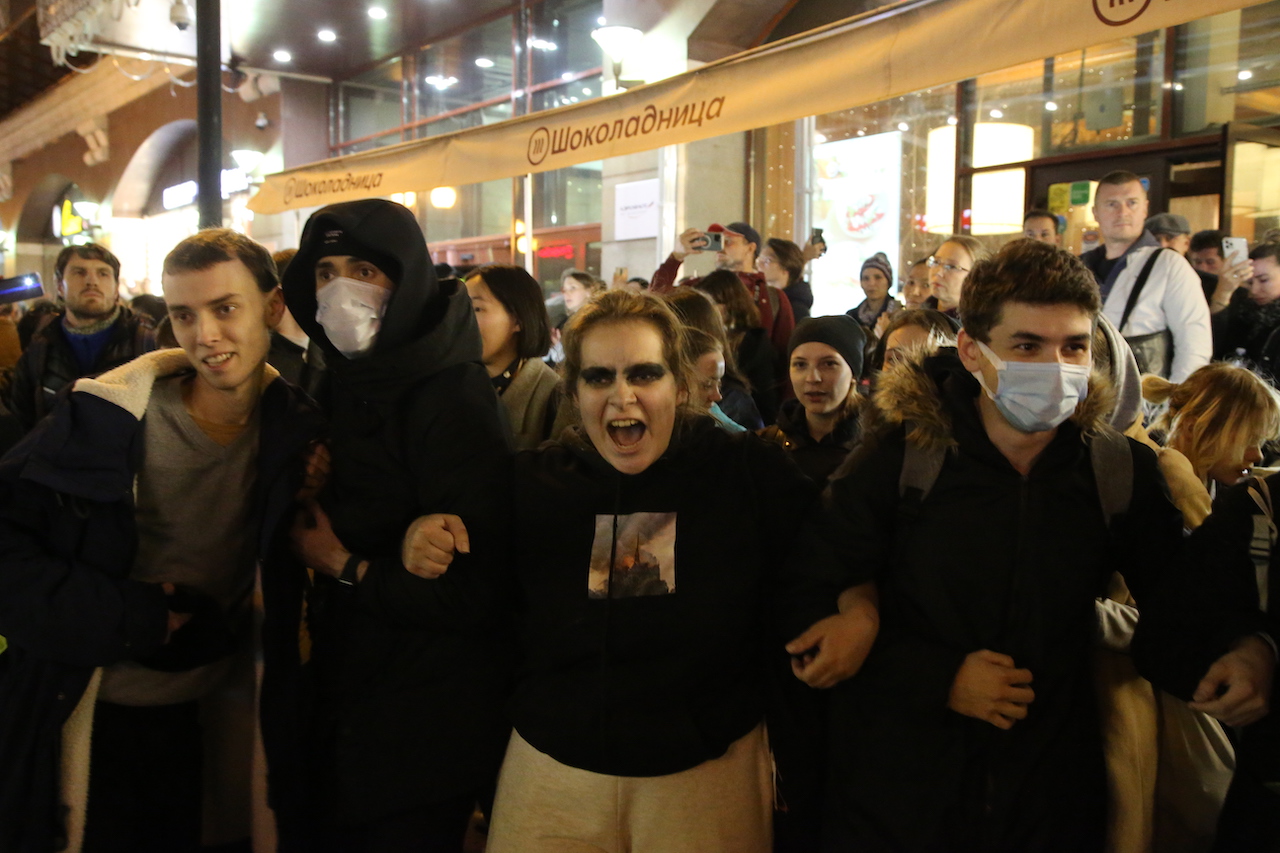 russia protests putin partial mobilization ukraine