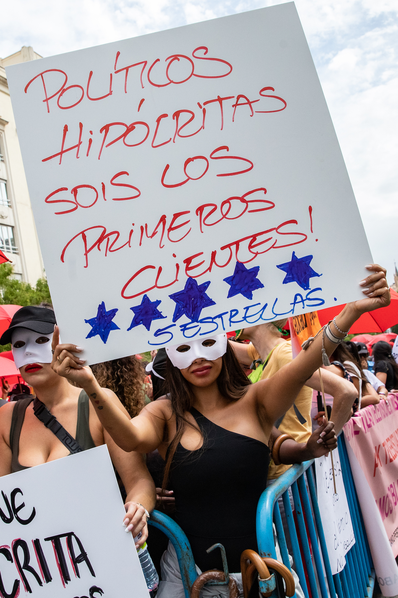 spain sex workers bill abolition protest