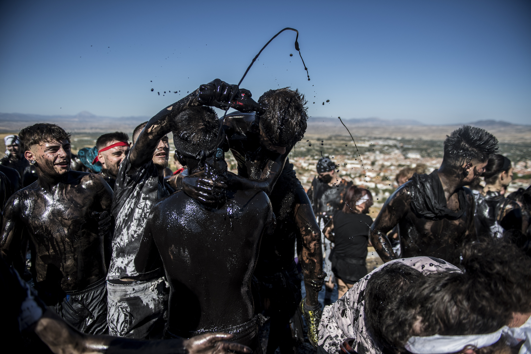 spain cascamorras festival grease