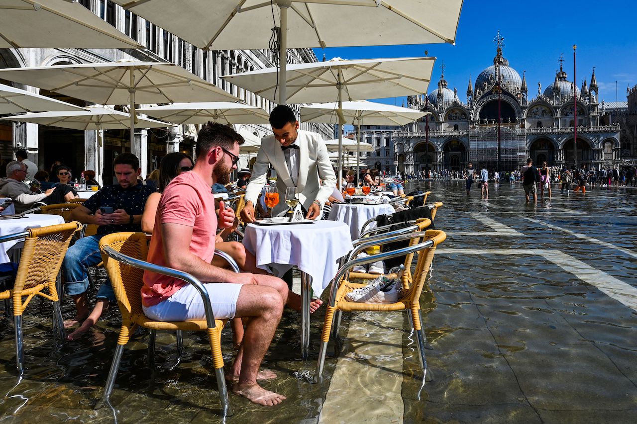 venice flood st marks square 2022