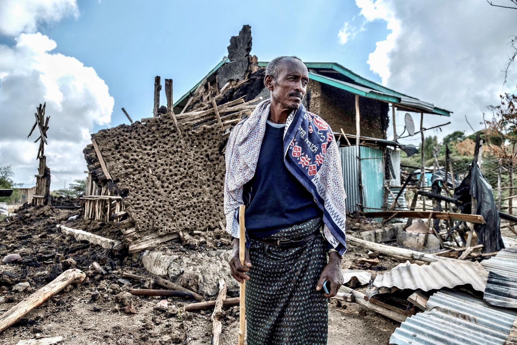 ethiopia tigray war ceasefire destruction civilian man