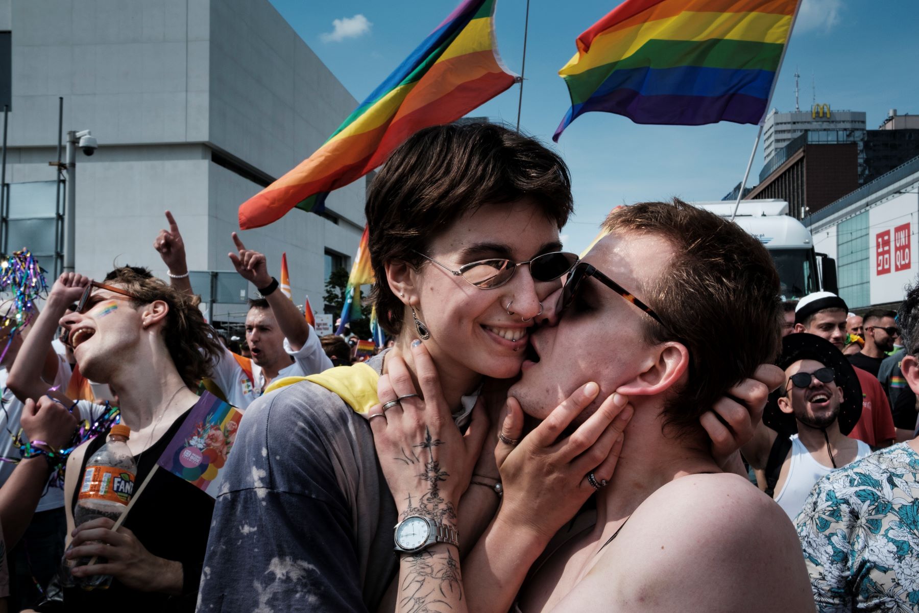 people joining the LGBTQ march