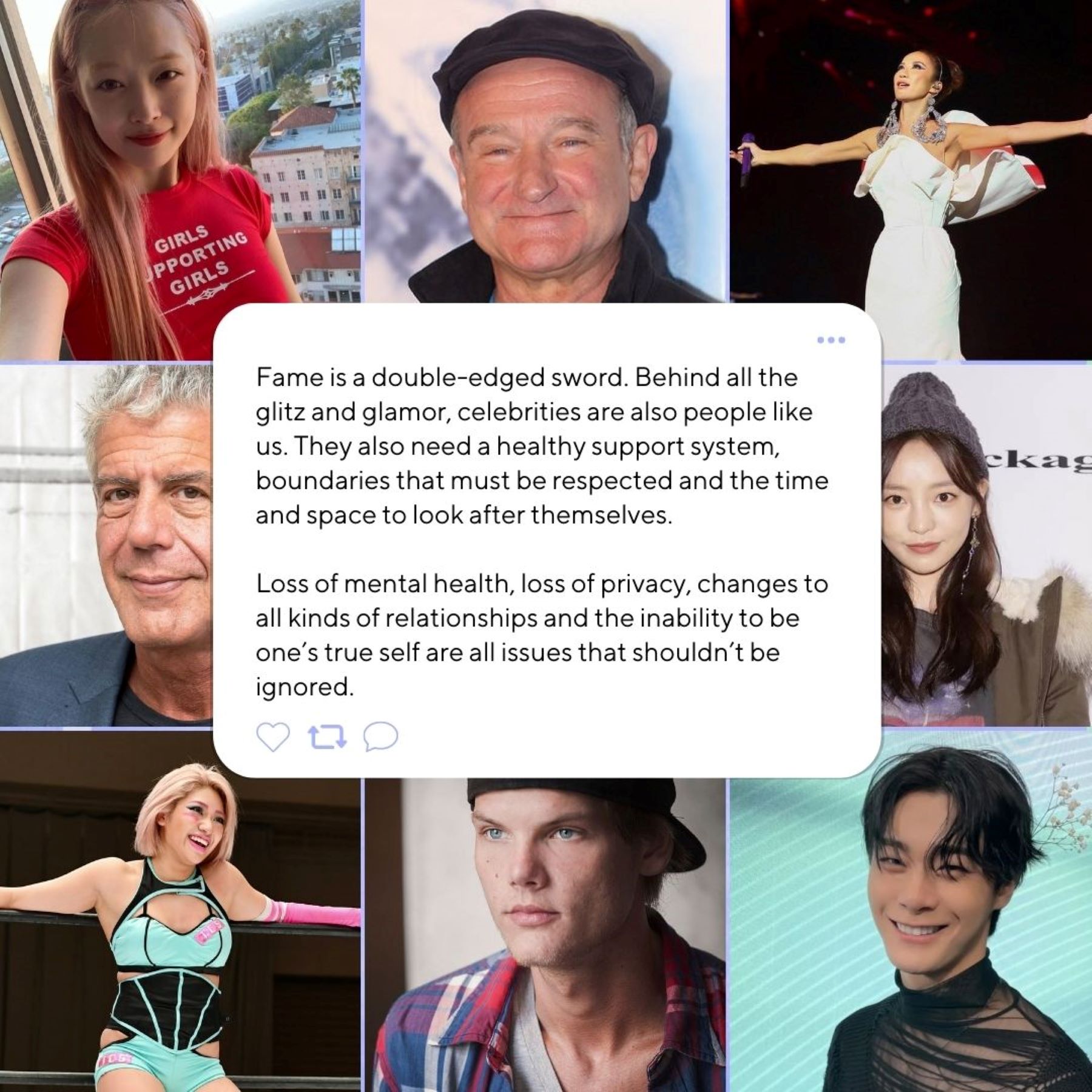 Fame is a double-edged sword