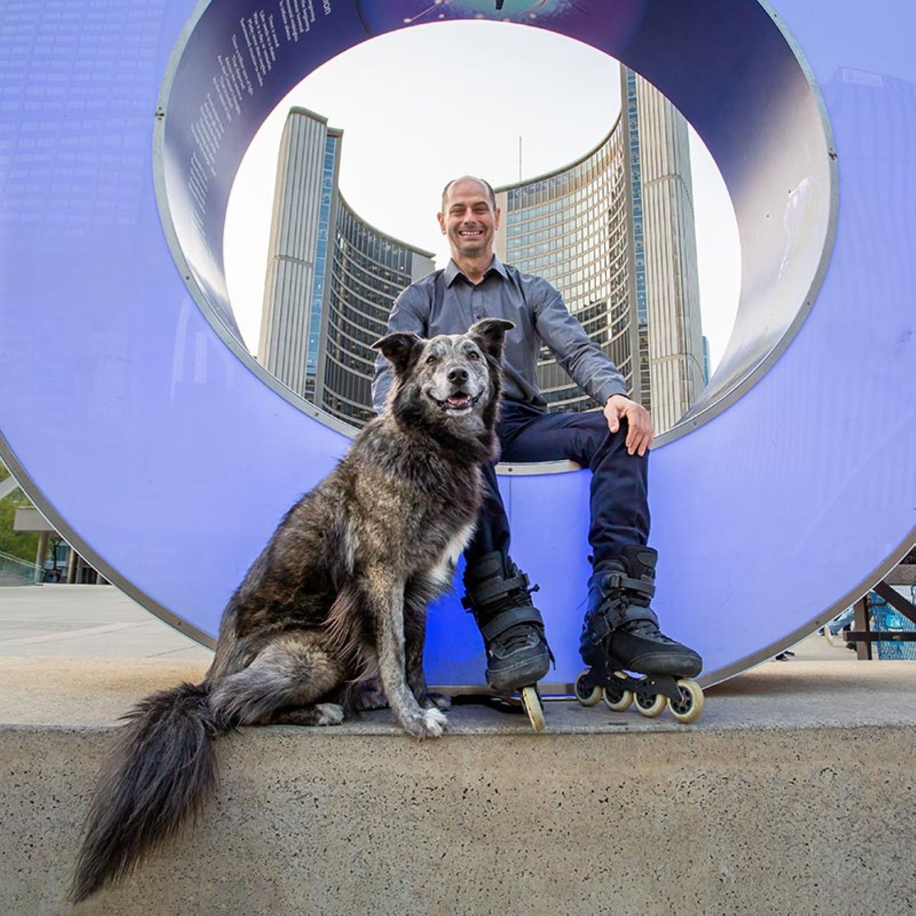 The candidates for mayor of Toronto, Molly and Toby Heaps, pose for a picture.