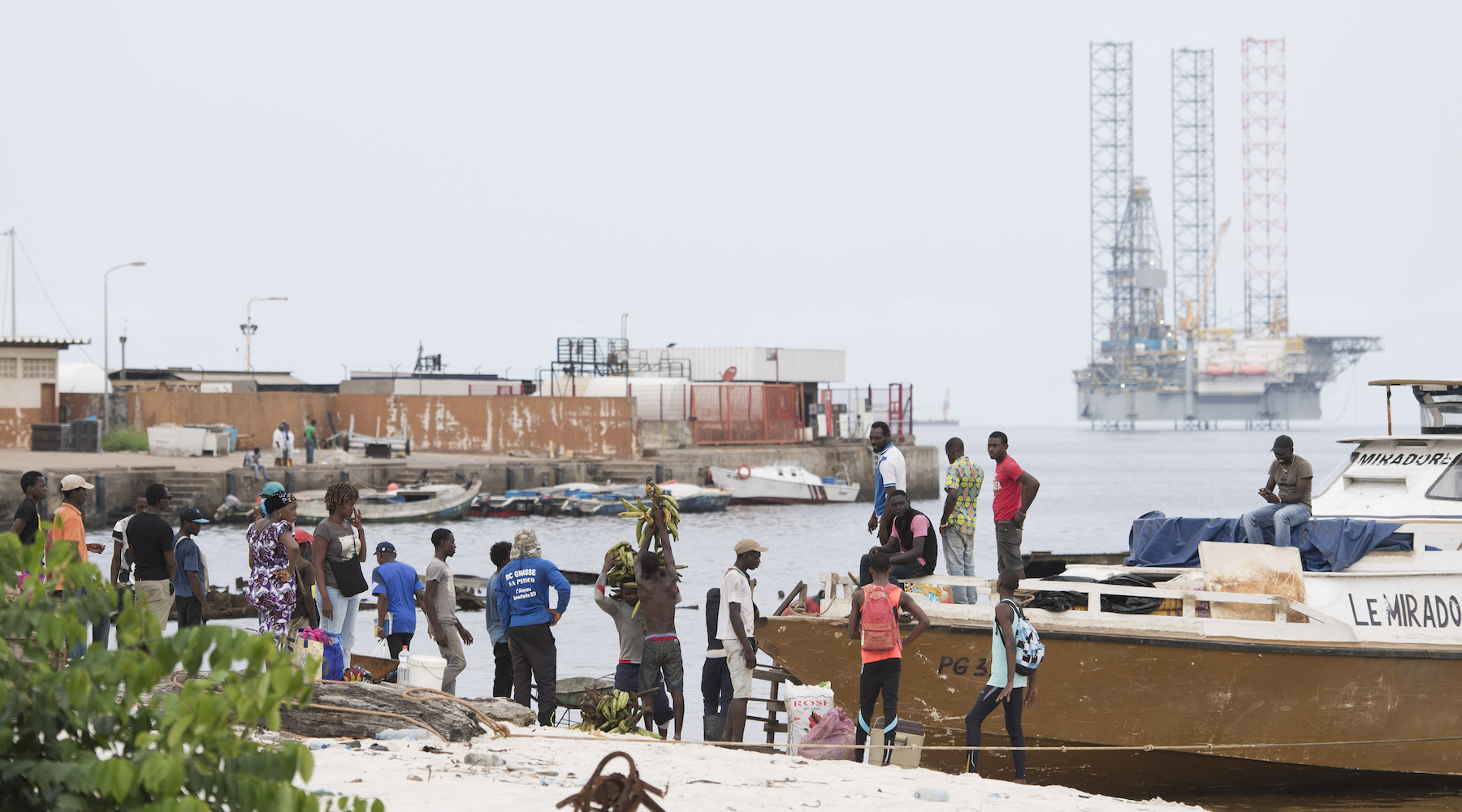 gabon off shore oil rig