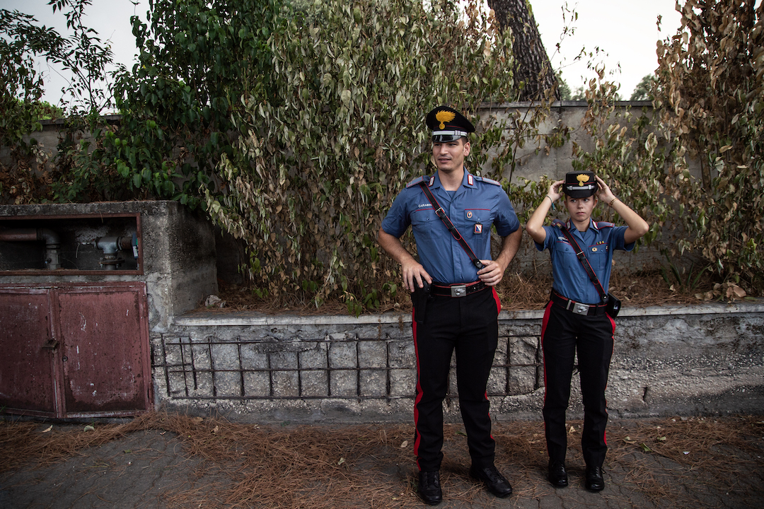 italy caviano gang rape police