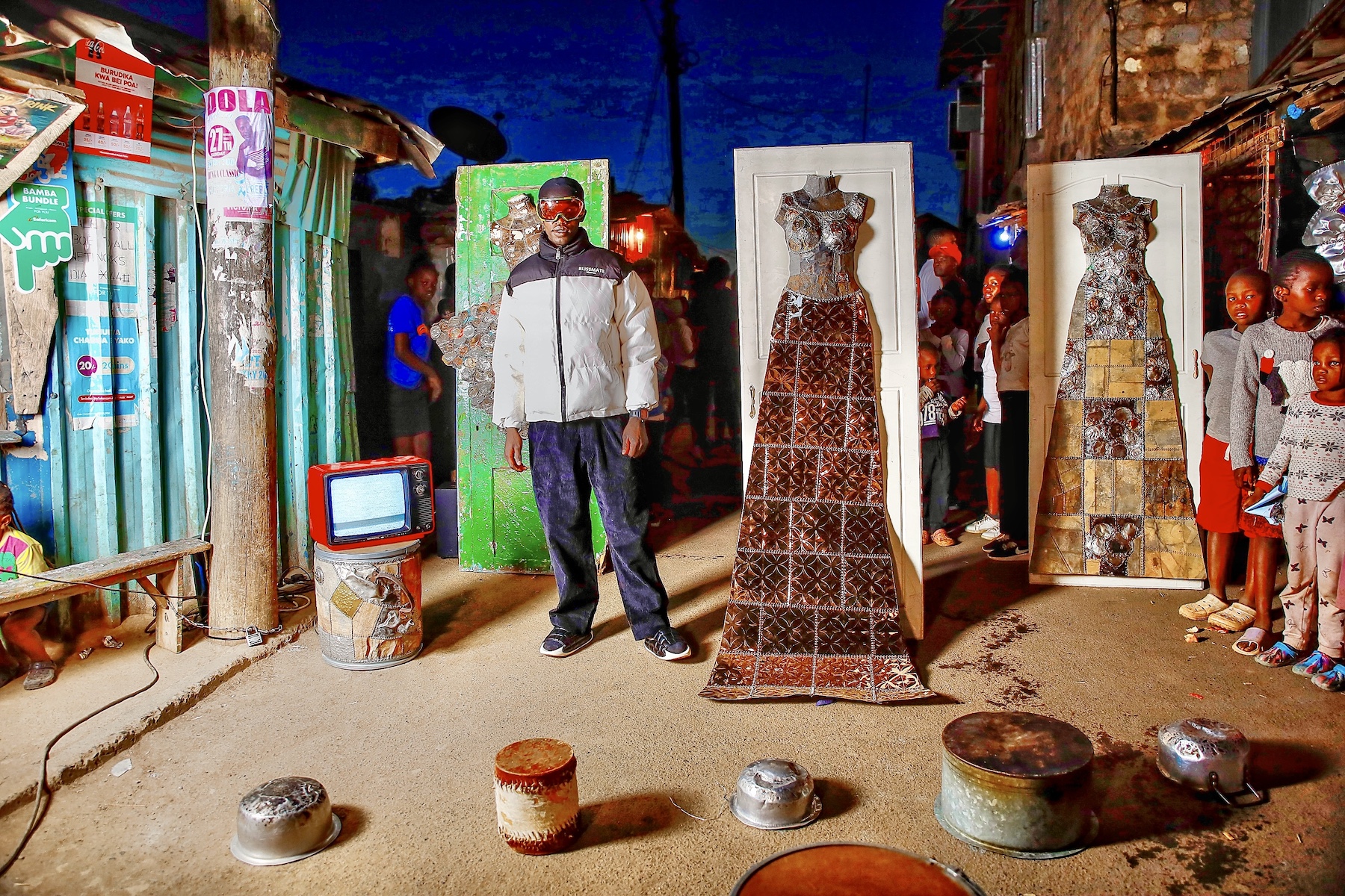 kenya kibera slum artwork james dundi