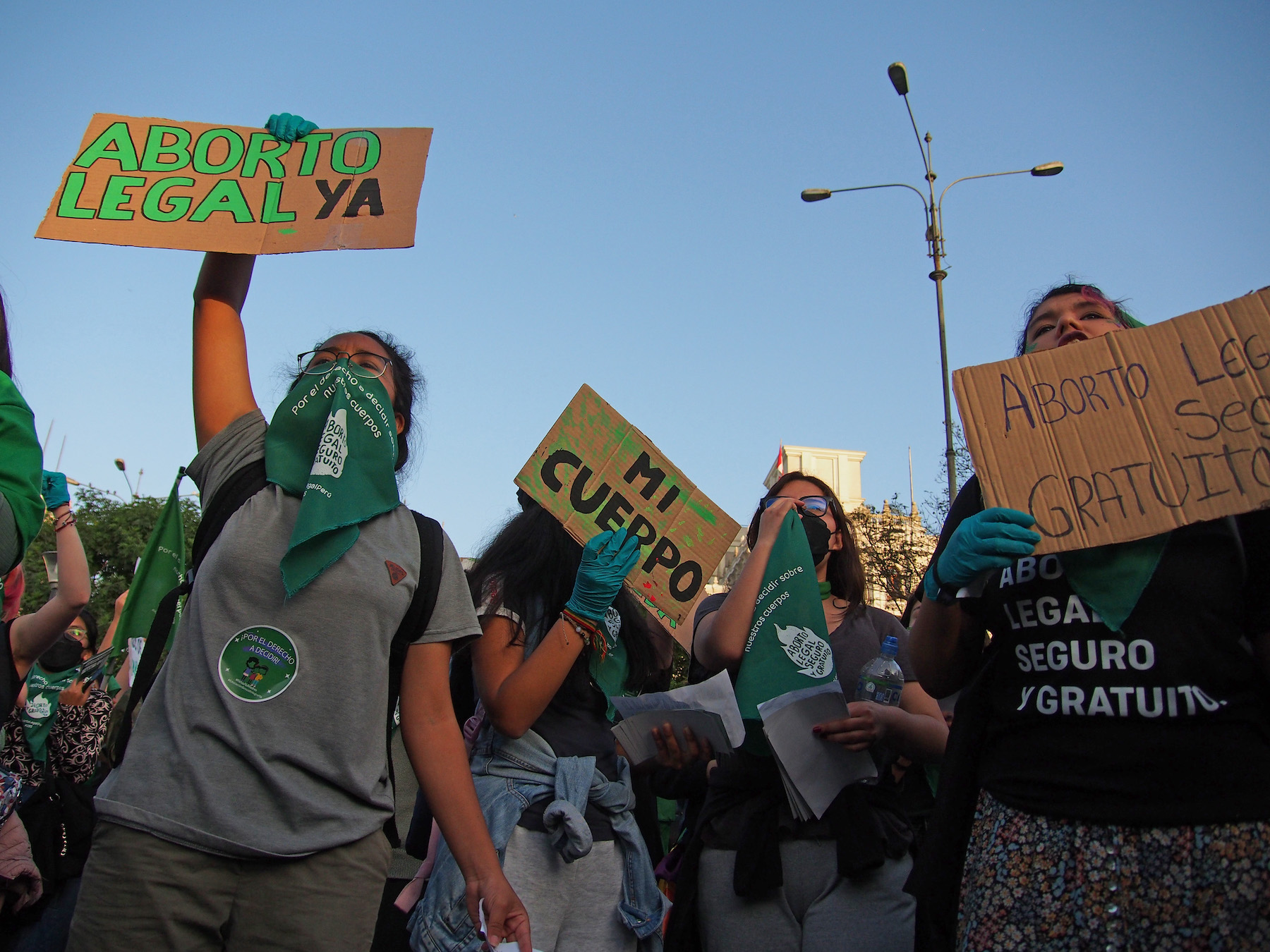 Legal Abortion Now sign peru