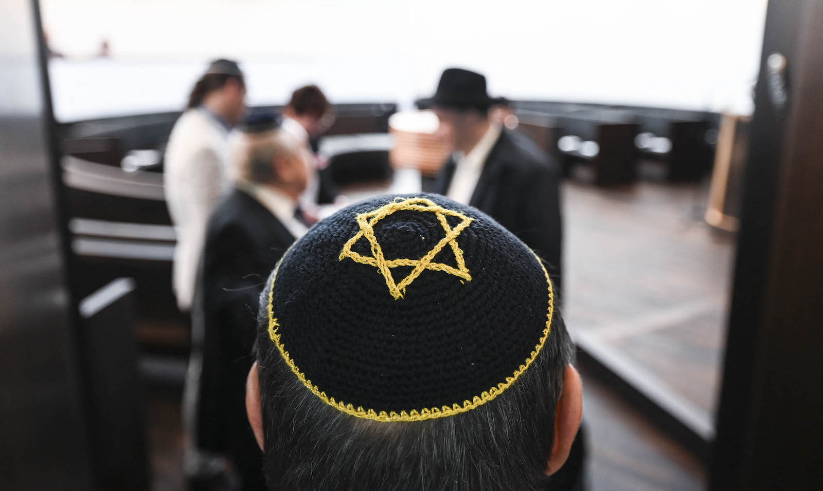 kippah with the Star of David israel palestine gaza