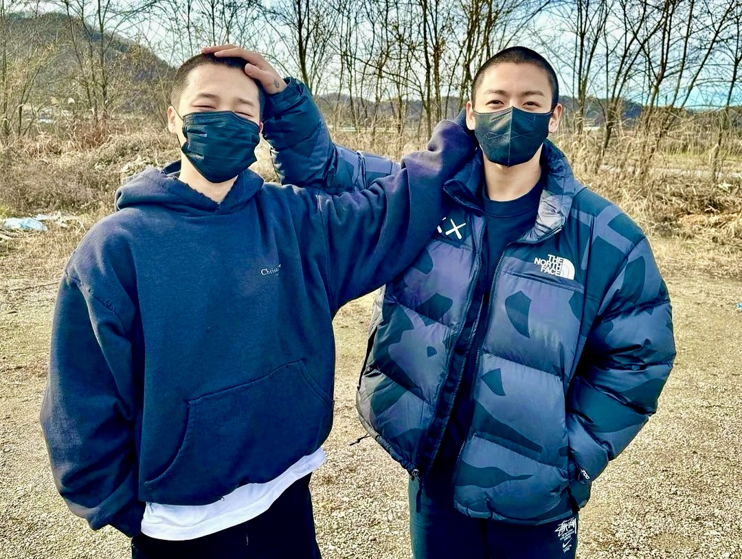 bts jimin jungkook shaved head military