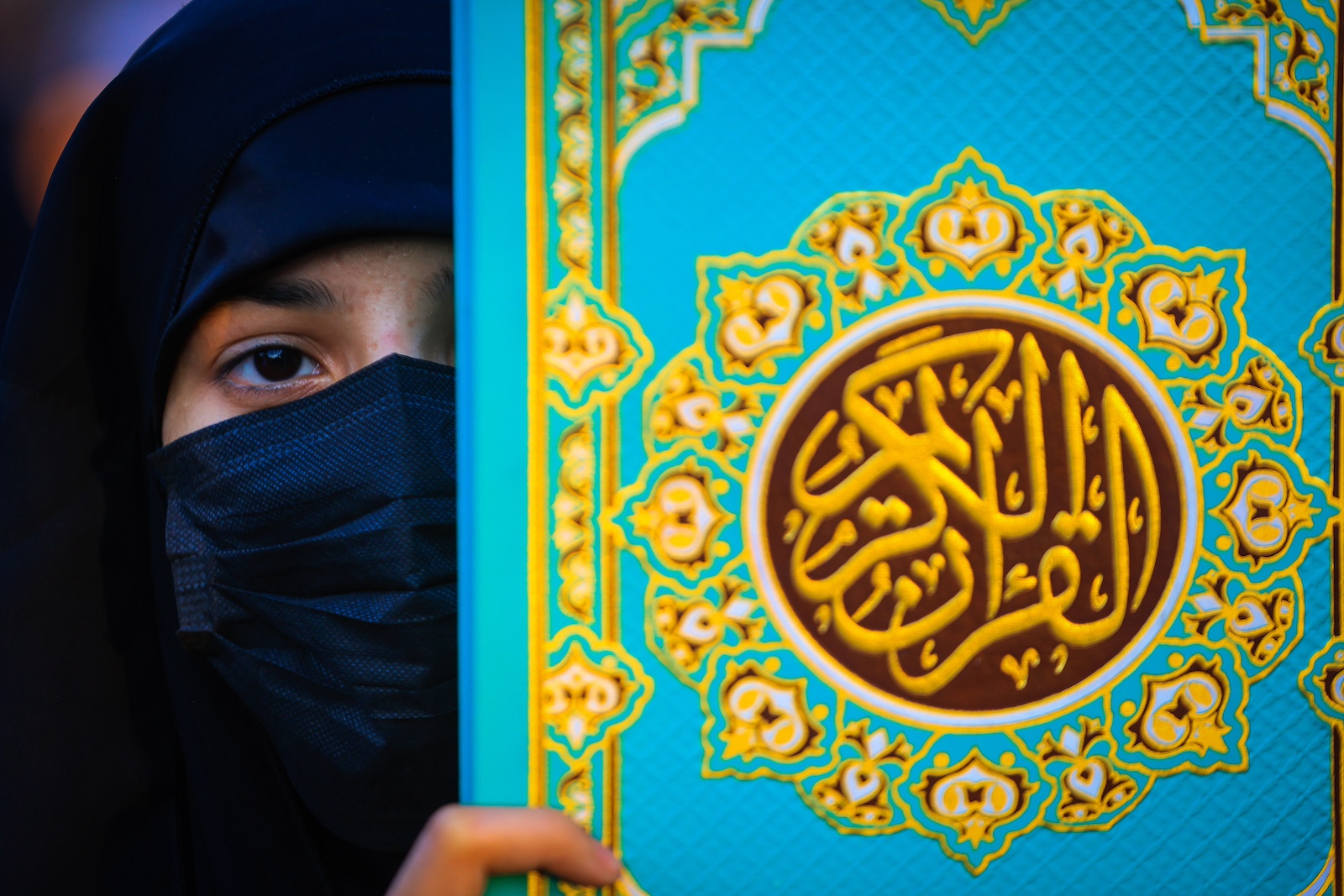 protest to burning of Quran in Denmark