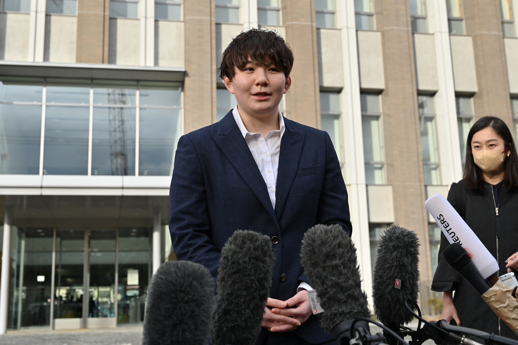 Rina Gonoi press asking question japan