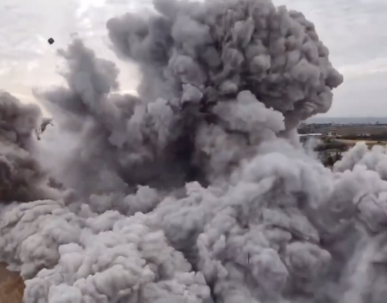 gaza israa university israel bombs