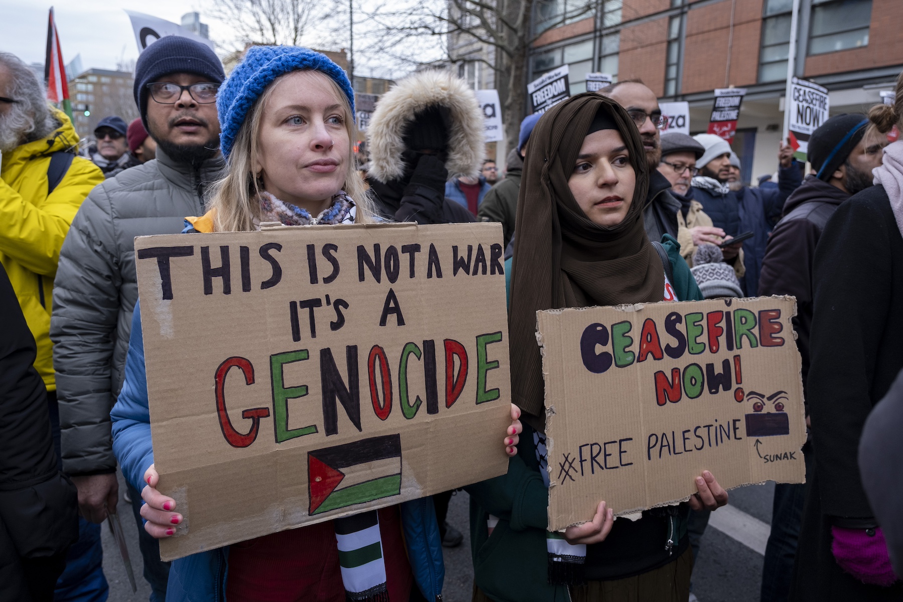 people call for peace ceasefire Gaza freedom for Palestine