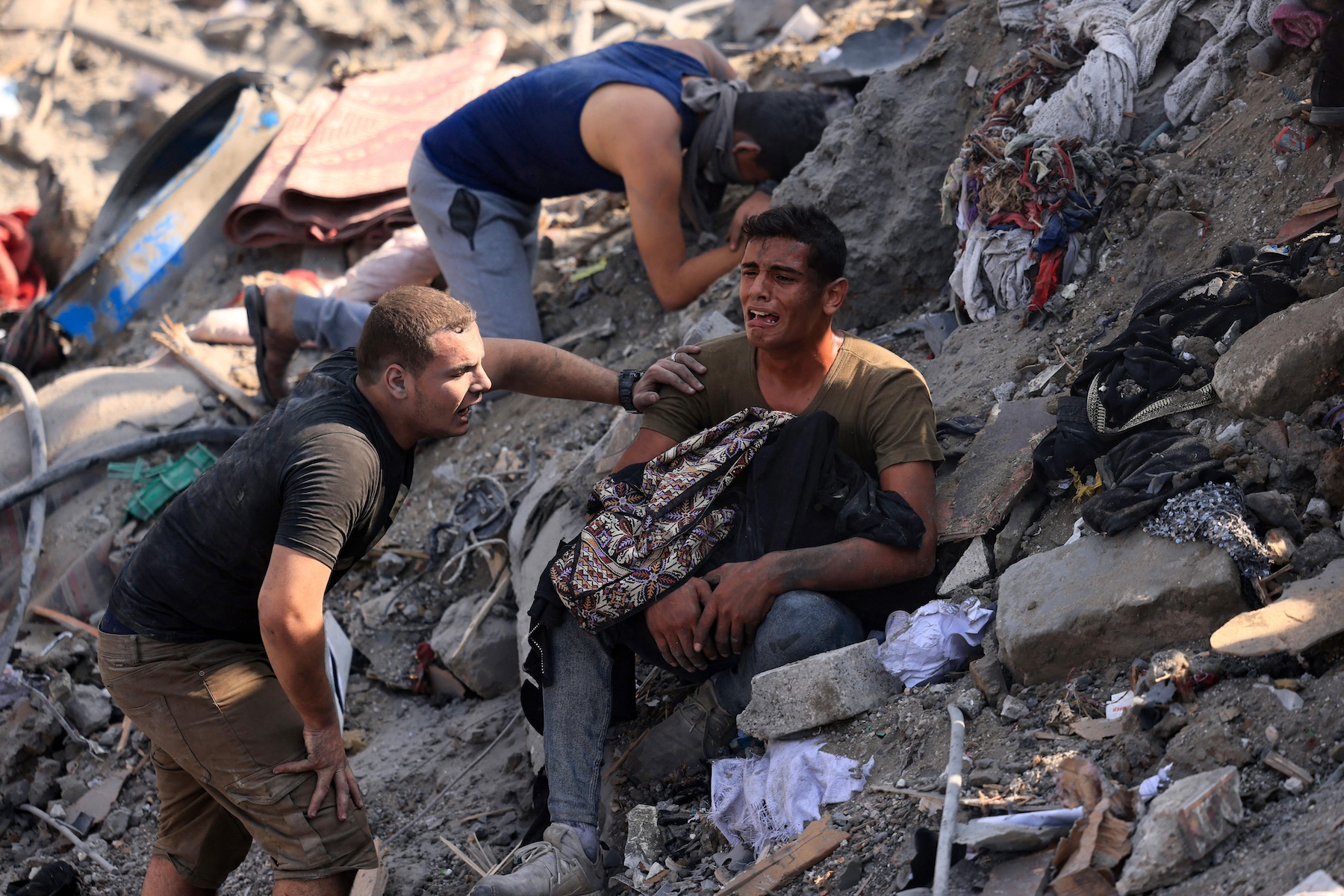 rubble of building destroyed in an Israeli strike
