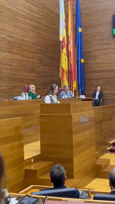 spain first lawmaker Mar Galcerán. down sydrome