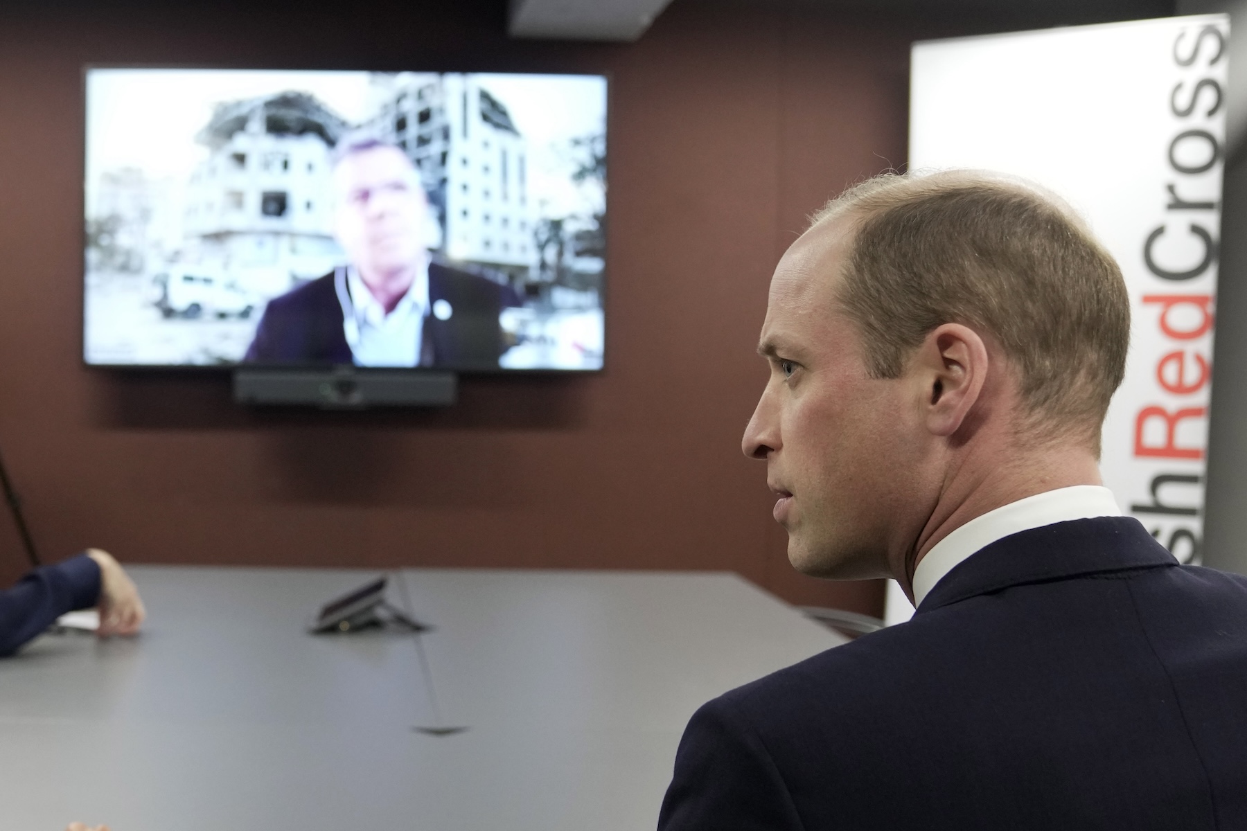 prince william british red cross meeting call gaza