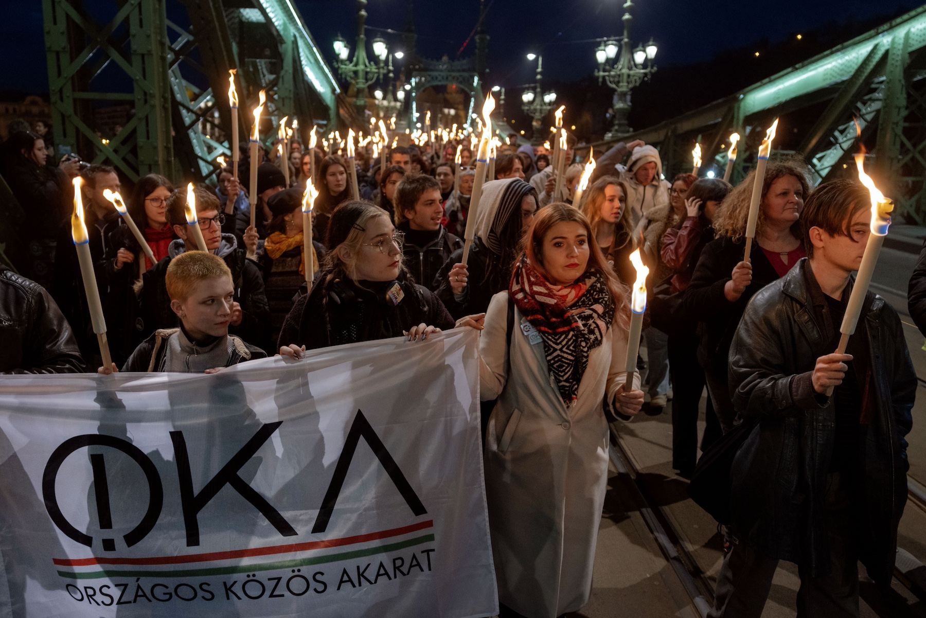 hungary people march childen sexual abuse viktor orban