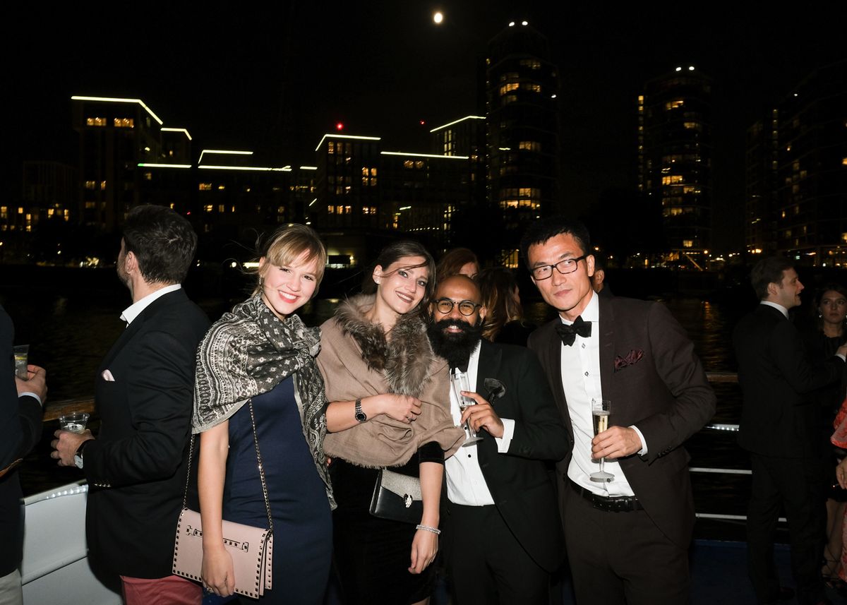 Glam on the Thames, Champagne boat party organized by Captain Stefan Latev