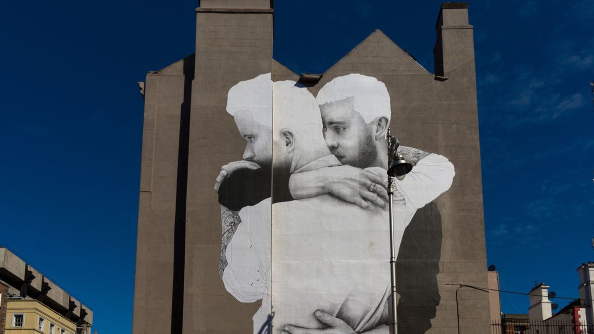 Joe Caslin’s quiet, emotional giant murals