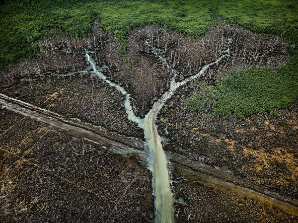 Edward Burtynsky, Oil Bunkering #1, Niger Delta