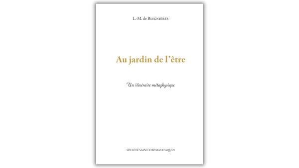 Au jardin de l'être: Un itinéraire métaphysique