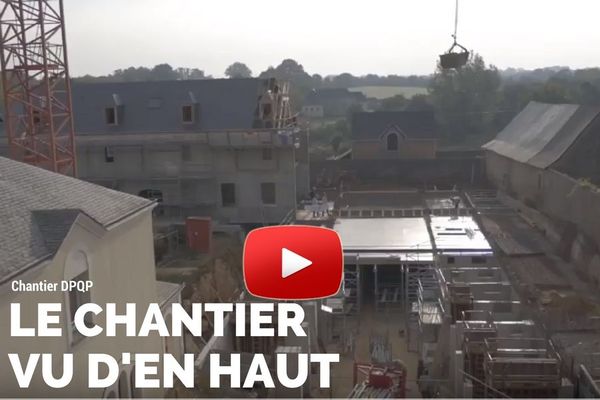 Le chantier vu d'en haut
