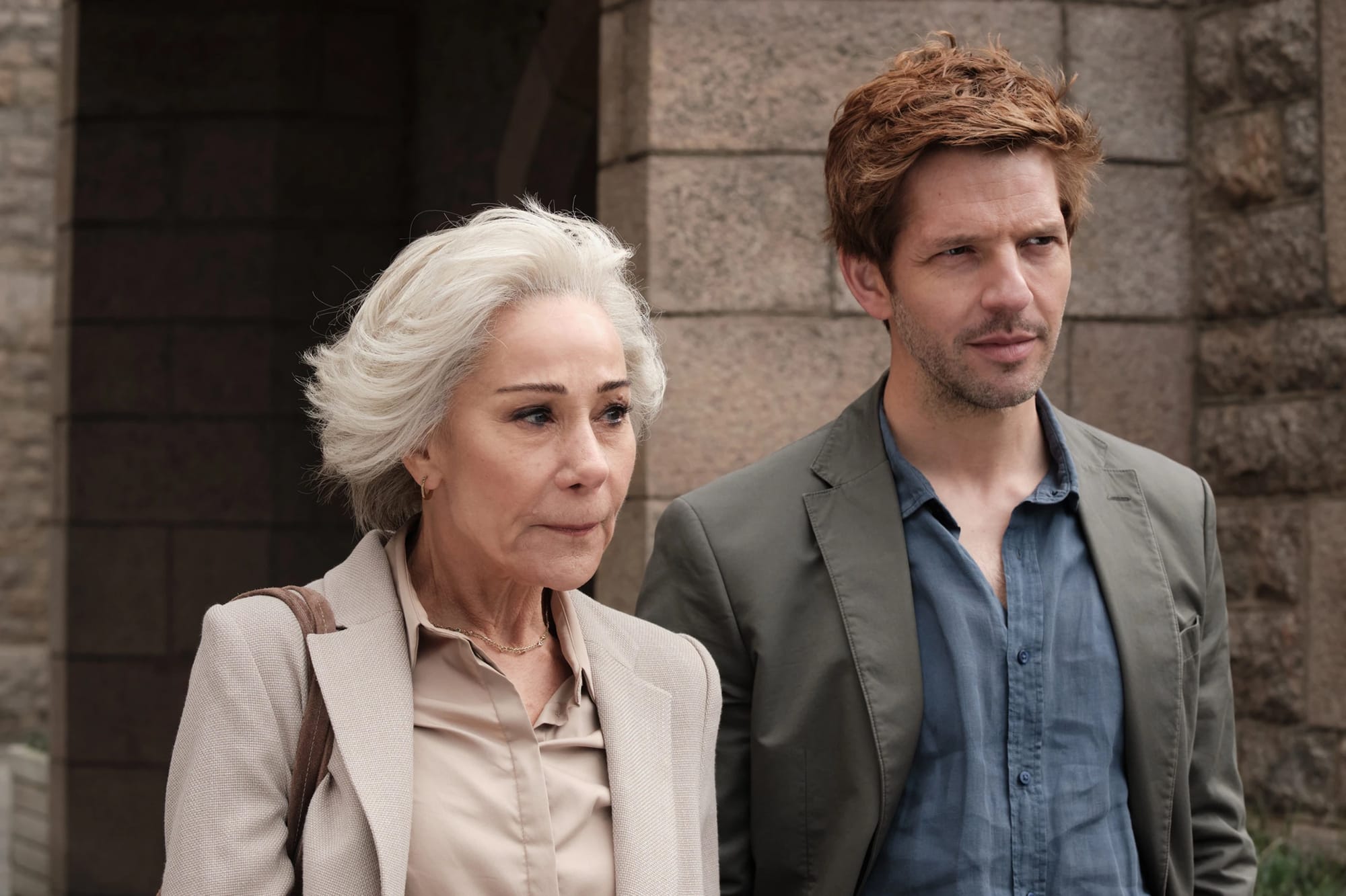 Zoe Wanamaker and Damien Molony in 'Bergerac' Season 1