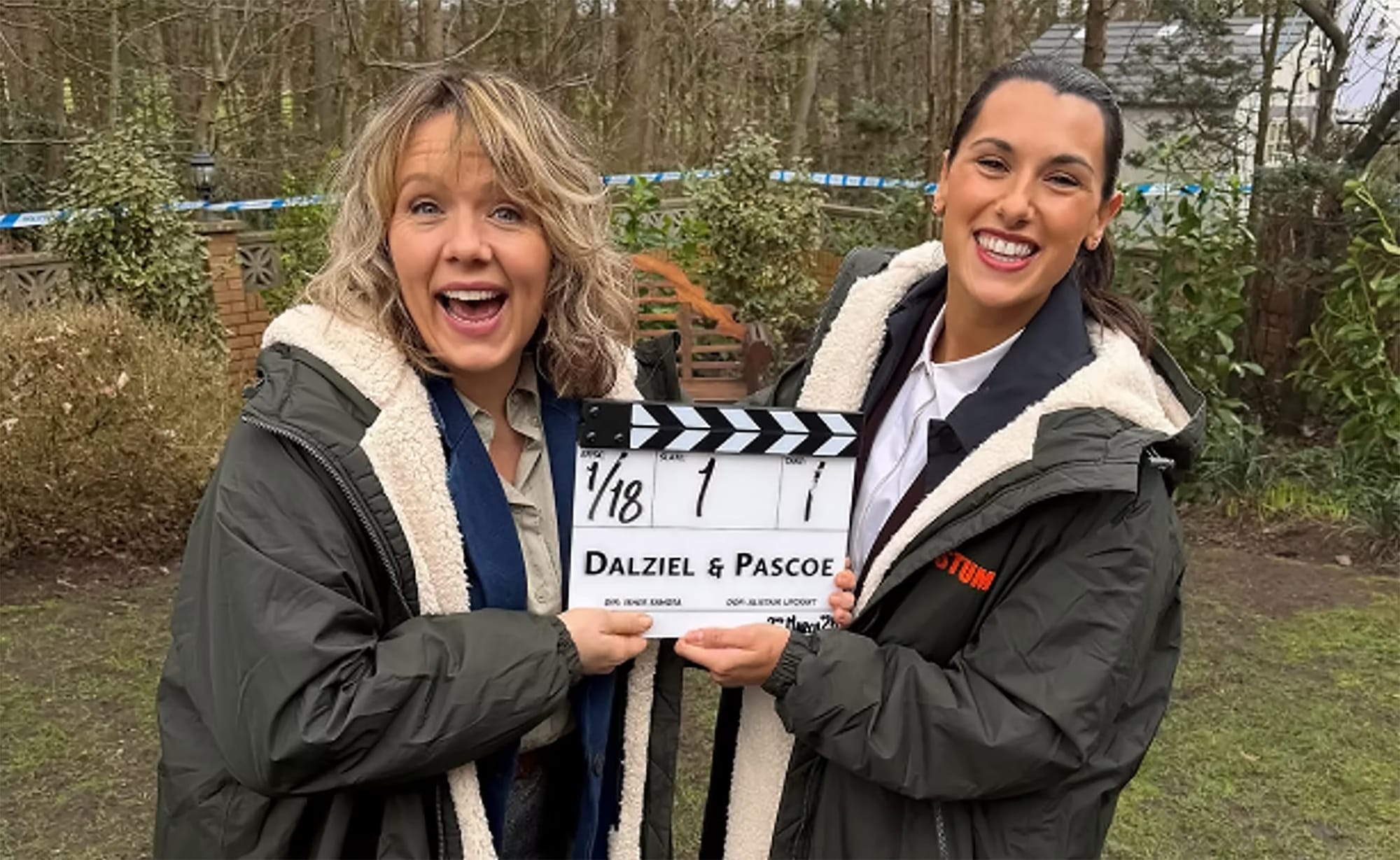 Kerry Godliman and Nina Singh celebrate the start of Dalziel & Pascoe