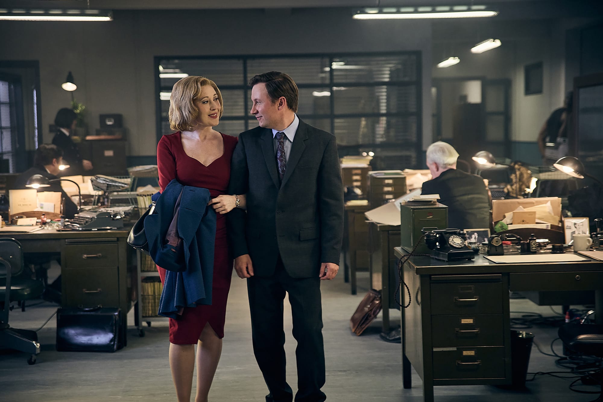 Melissa Johns and Bradley Hall in 'Grantchester' Season 11