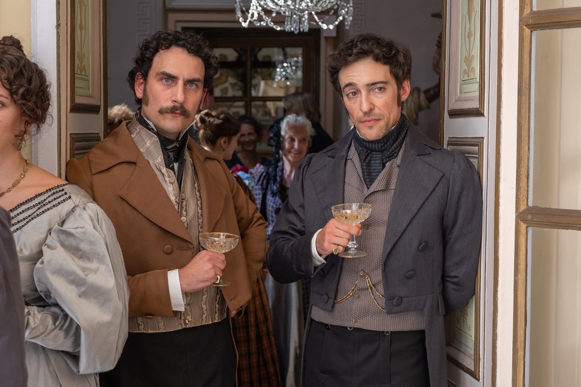 Harry Taurasi and Blake Ritson in "The Count of Monte Cristo" 